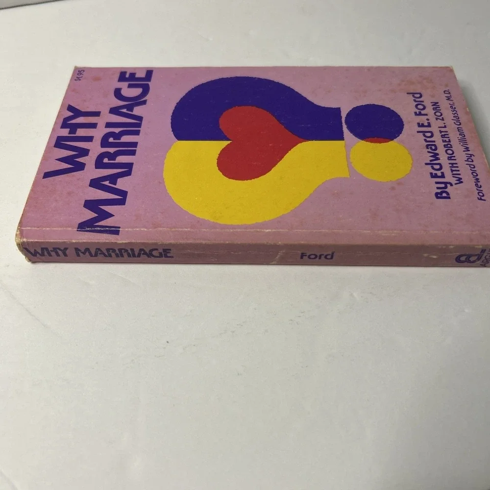 Why Marriage Reality Therapy Approach Edward E. Ford Vintage PB VG [ML]